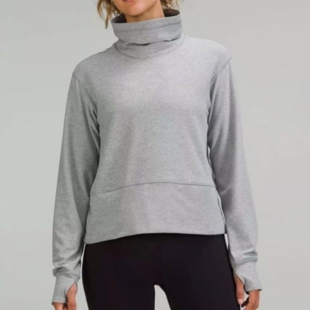 Lululemon Women's Cowl-Neck Ready to Rulu Long Sleeve Pullover Size 6 Athleisure